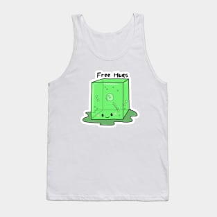 Kawaii Gelatnous Cube - Free Hugs Tank Top